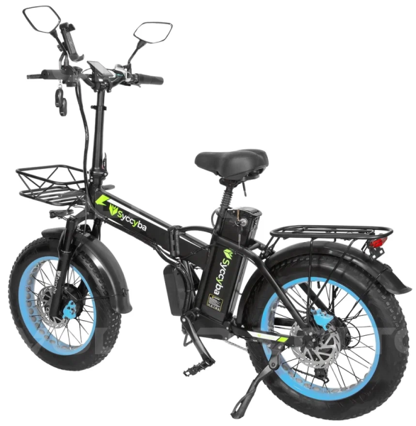 Электровелосипед Syccyba H1 DUAL синий