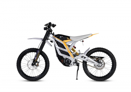 Электромотоцикл эндуро 79bike Falcon Pro белый-желтый
