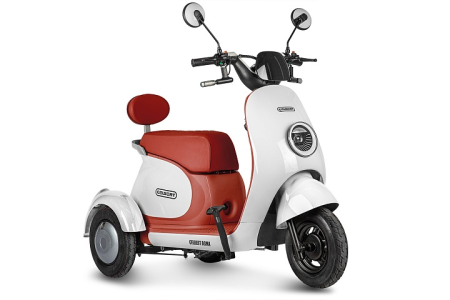 Электротрицикл Rutrike Gelbert Ogma 48V/60V 650Вт бело-красный