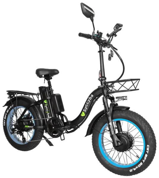 Электровелосипед Syccyba H2 (F11) DUAL 23AH синий