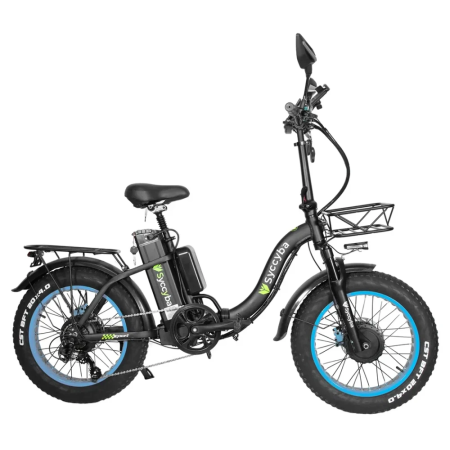 Электровелосипед Syccyba H2 DUAL синий