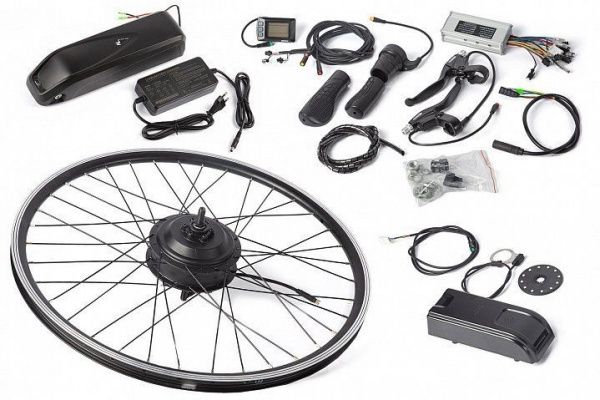 Комплект Eltreco 48V 350W LCD 26" передний + АКБ 48V 10А/ч (HL)