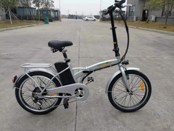 Электровелосипед GreenCamel Соло (R20 350W 36V 10Ah) складной серебристый